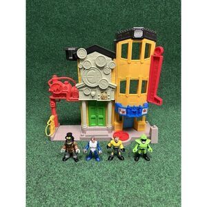 Fisher Price Imaginext RESCUE CITY CENTER BANK Playset w/ Figures